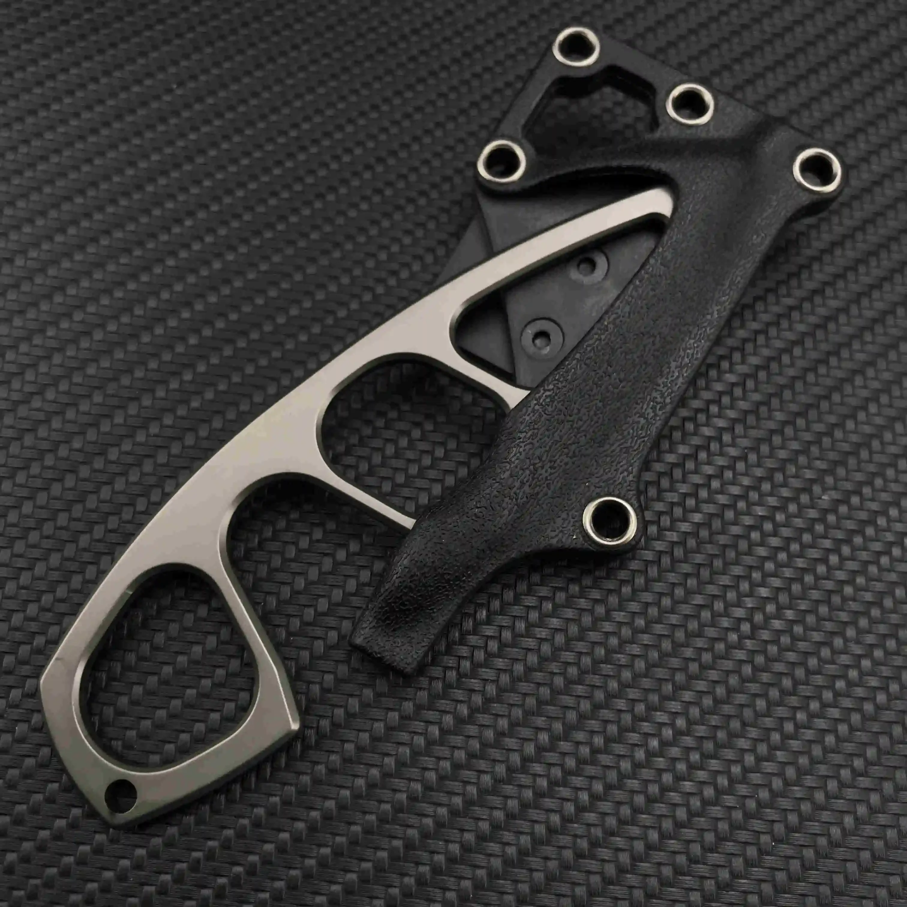 EDC BOKER Pocket Necklace Small Fixed Blade Knife 440C Steel Handle with ABS Sheath Outdoor Tactical Survival Mini Knives