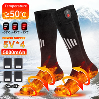 Winter Heated Socks Thermal Socks Men's Women's Heating Foot Warmer Electric Heated Socks for Cycling Skiing Trekking Fishing