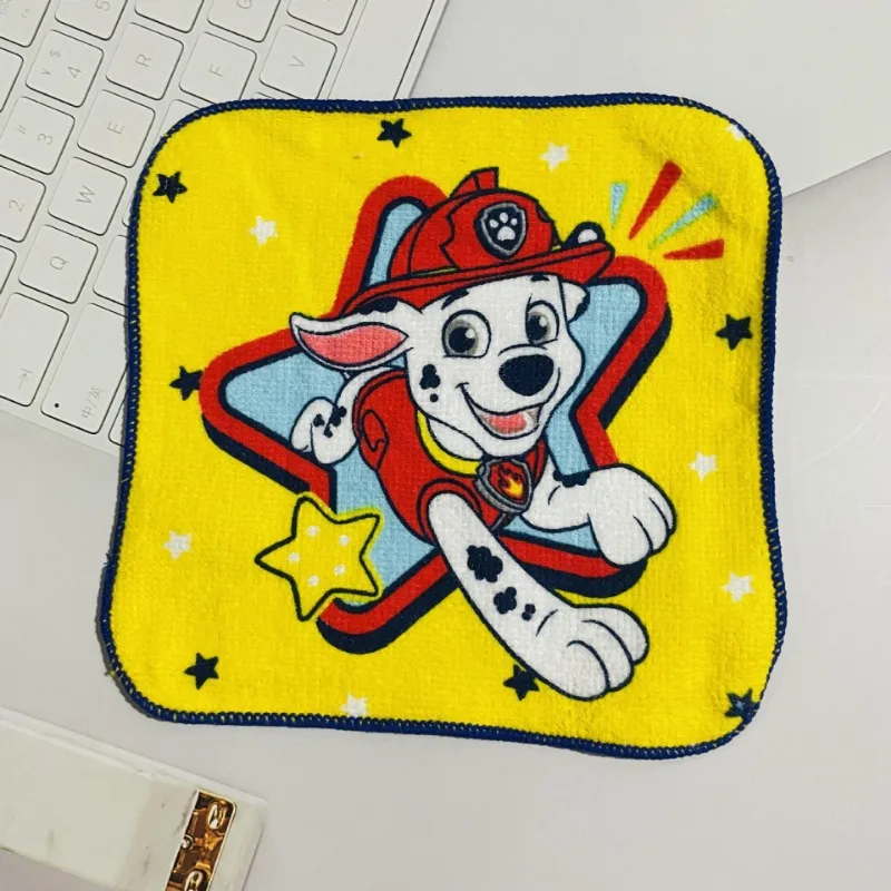 PAW Patrol Fashion Cartoon Anime 15x15cm Children Hanky Cotton Towel Boy Girl Kindergarten Handkerchief Wipe Hands Towel Gifts