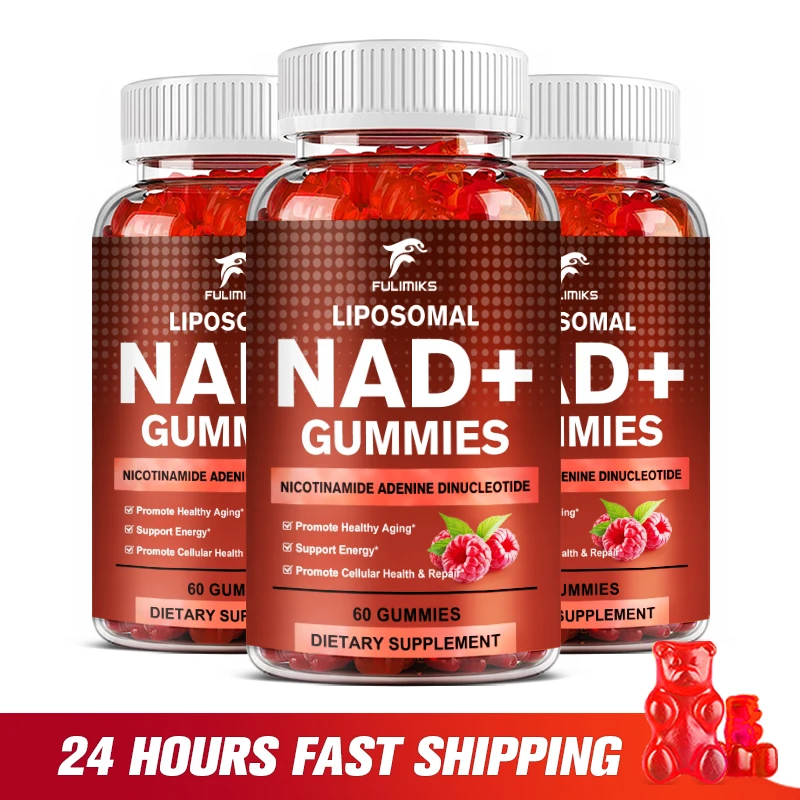 NAD Gummies Supplements, Anti-aging, Detoxification, Helps Boost Energy, Promotes Cell & Skin Health, Promotes Blood Circulation