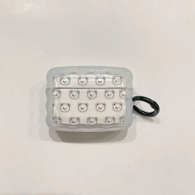 Apple Airpods 2および3用シリコンケース,ソフト漫画,韓国スタイル,Bluetoothおよびウェーブ