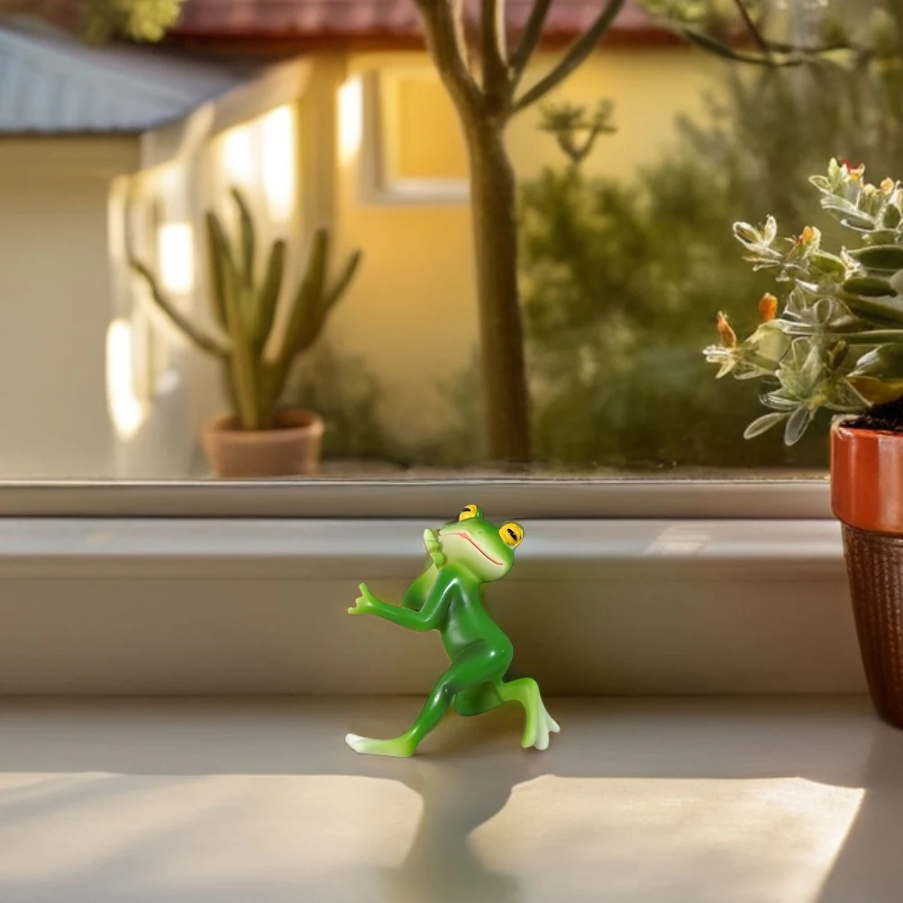 

Resin Frog Flower Pot Hugger Realistic Outdoor Garden Decoration Hanging Animal Ornament for Planter Fish Tank