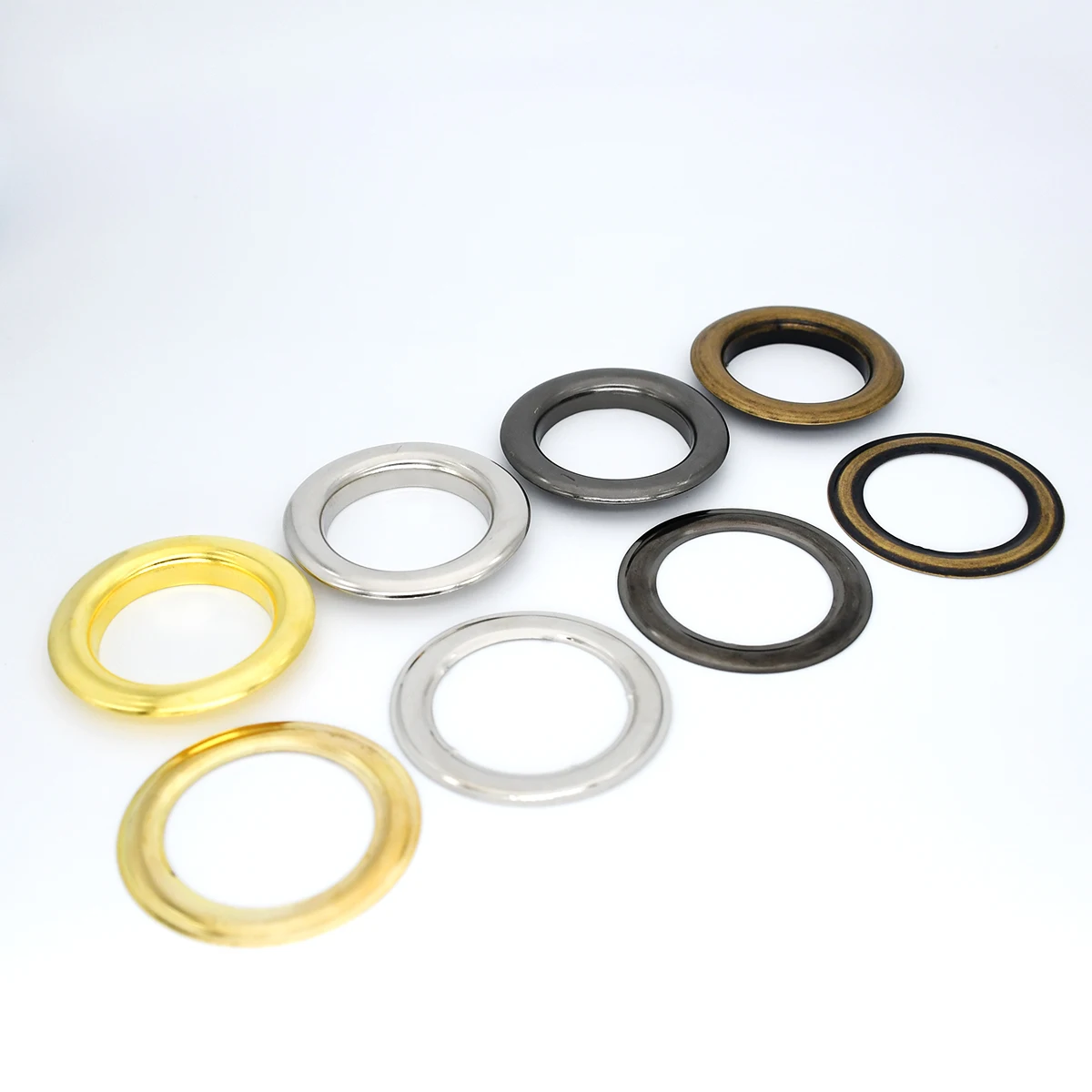 10sets 40mm Brass Eyelet with Washer Leather Craft Repair Grommet Round Eye Rings For drapery flysheet rain tarp