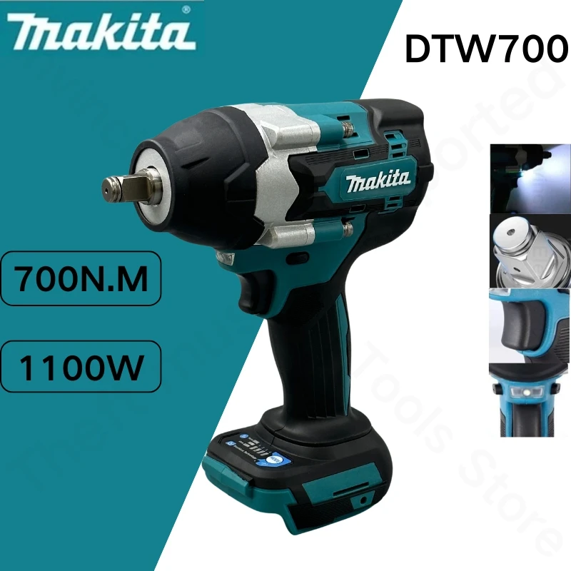 Makita-Perceuse et visseuse sans fil sans balais, outils électriques à couple élevé, livraison gratuite, DTW700, 18V, nouveau