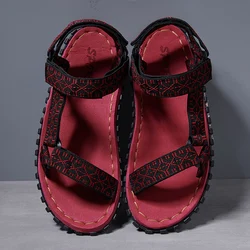 Man Outdoor Wadable Sandalen Arch Ondersteuning Rood Unisex Slippers Rubber Zomer Strand Atletische Sandalias Quick Dry Eva Foam Platte Schoen