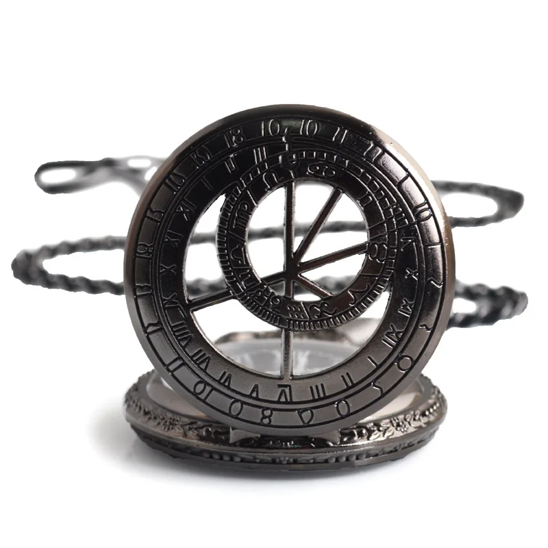 Luxury Steampunk Constellation orologio da tasca meccanico per uomo donna Hollow Skeleton Case numeri romani Fob Chain Pendant Clock