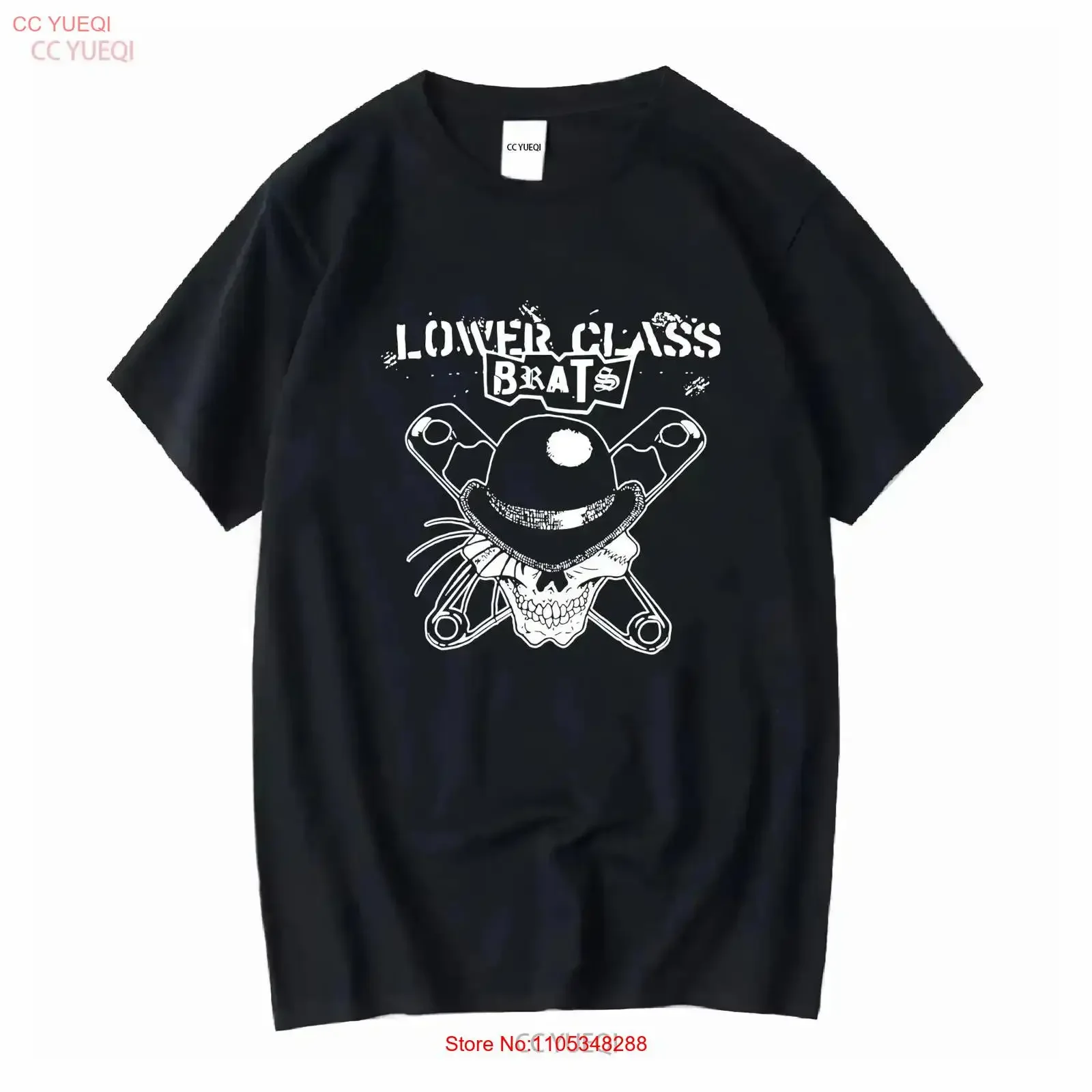 Size Medium Lower Class Brats Punk Band T Shirt vintage Washed designer clothes Breathable Casual Stylish Comfortable Versatile