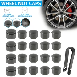 20x 17mm 24mm Wheel Nut Caps Bolt Covers Universal for most cars For Audi For VW For Nissan For BMW For Mercedes-Benz For MINI