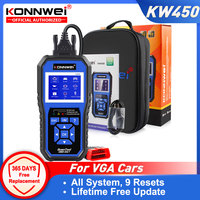 KONNWEI KW450 All Systems Car OBD2 Diagnostic Tool for VAG for VW for Audi ABS Airbag Oil ABS EPB DPF SRS TPMS Reset Scanner