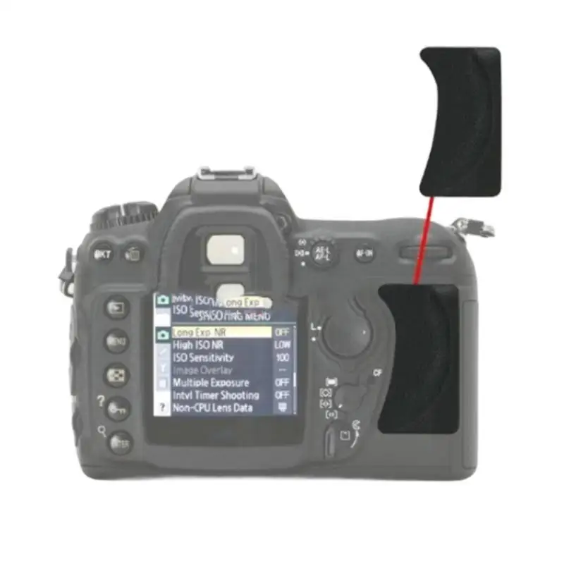 PU Leather Cover Replacement Part Thumb Rear Side Cover for D200 Camera D2RC