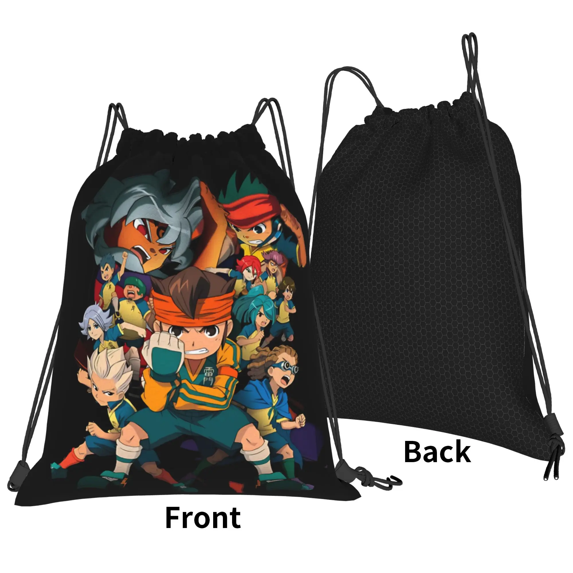 Inazuma Eleven Drawstring Bag  Folding Minimalist Backpack Sports Camping Sackpack String Bags For Men