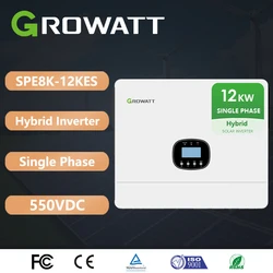 Growatt 12000W Hydrid Inverter SPE12000ES Single Phase 230VAC 48V Dual MPPT 12KW Solar Inverter With WIFI