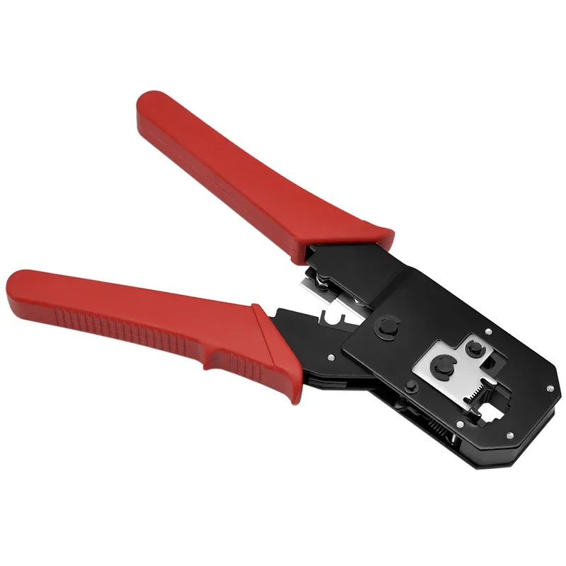 CNCOB-engarzado de conector de doble uso 6P 8P, herramienta de engarzado de cabeza de cristal RJ45 RJ11 RJ12, pelado de cables de red Circular plano