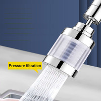 Kitchen Faucet Extender Filter Spout Sink Aerators 360-Degree Swivel Tap Nozzle Splash-Proof Bubbler Saving Water Nozzles