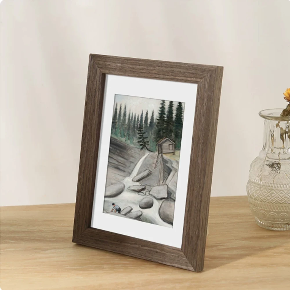 Vintage Wooden Photo Frame 5/6/7/8/10/11/12/A4 Inch High-End Photo Frame Suspension Dual- 1916 Models  Used For Home Decoratio
