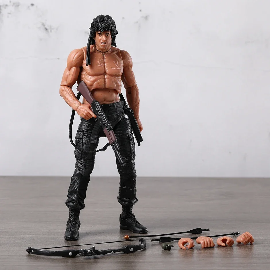 NECA First Blood John J Rambo Collection Action Figure PVC Model Figurals