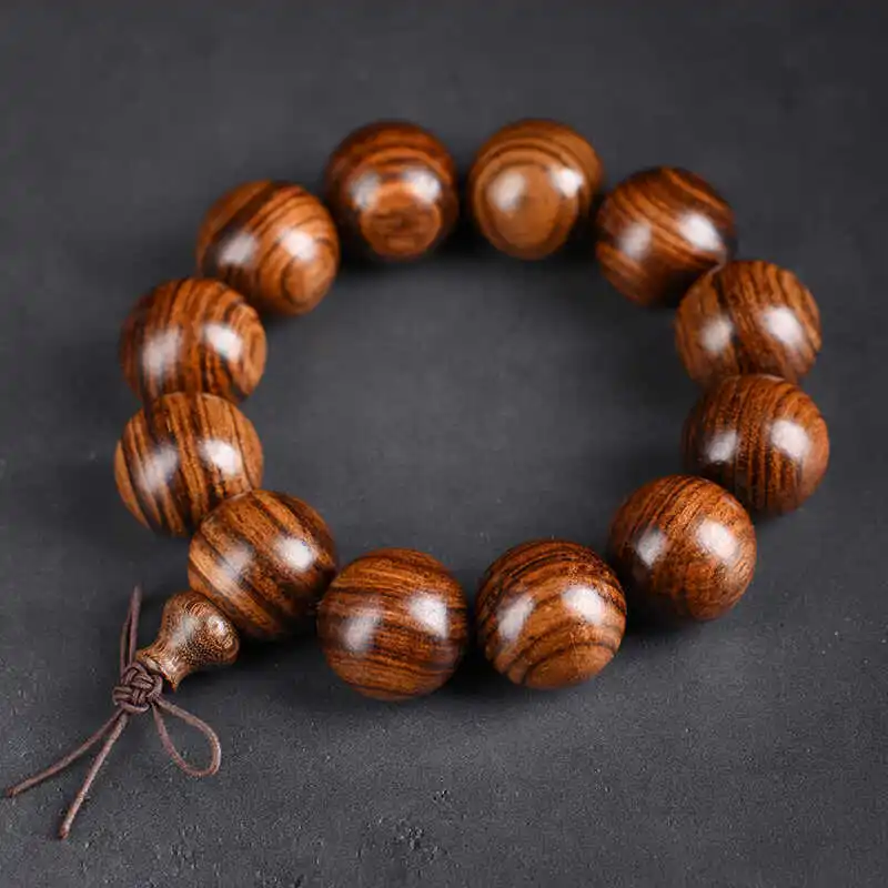 Black Rosewood Wooden Buddhist Bead Bracelet Men And Women, Decorative Jewelry Personal Enjoyment