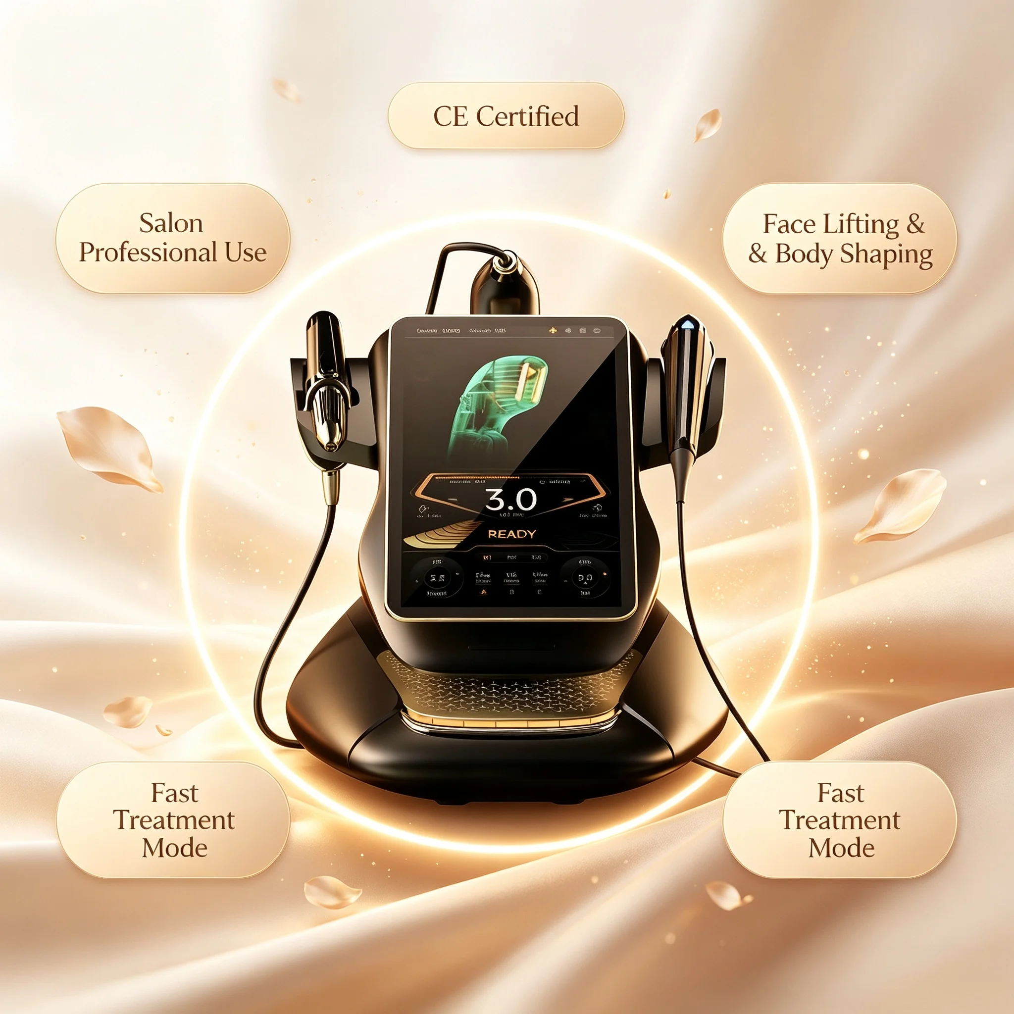360MAX 25D HiFU 3 In 1 Machine Non Invasive Facial Slimming Anti Aging Skin Tightening Body Firming Beauty Equipment