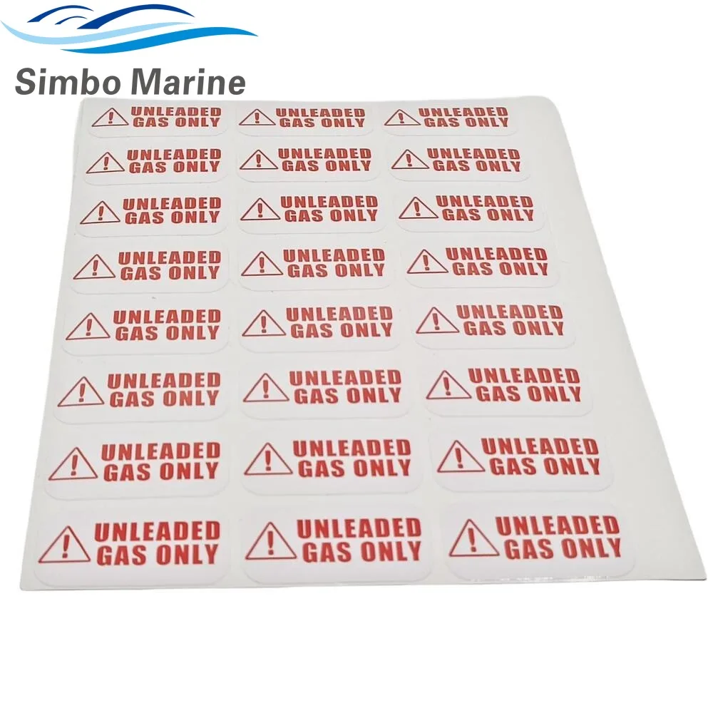 24PCS 1'' X 2'' Unleaded Fuel Only Sticker Weather Proof, Extreme Stick, Commercial Fuel Sticker 1'' X 2''