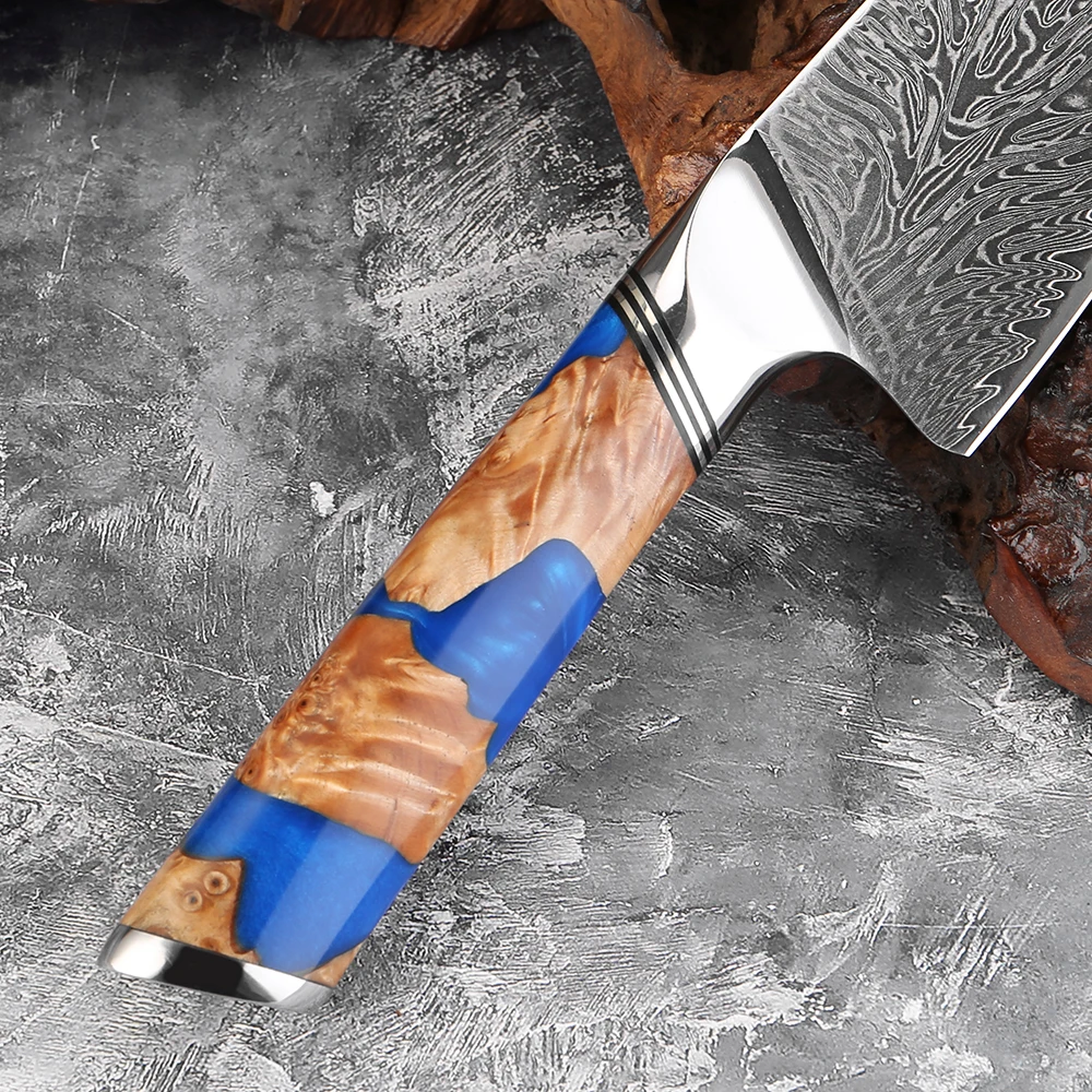 XITUO 1-9 шт. набор японских ножей шеф-повара, дамасские кухонные ножи с 67-слойным стальным лезвием VG10, набор ультра-острых кухонных ножей