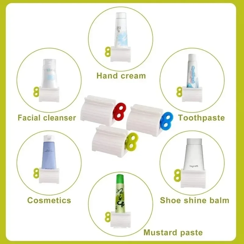 3/1pcs Toothpaste Squeezer Portable Manual Squeeze Tools Toothpaste Tube Facial Cleanser Dispenser Holder Bathroom Accessories