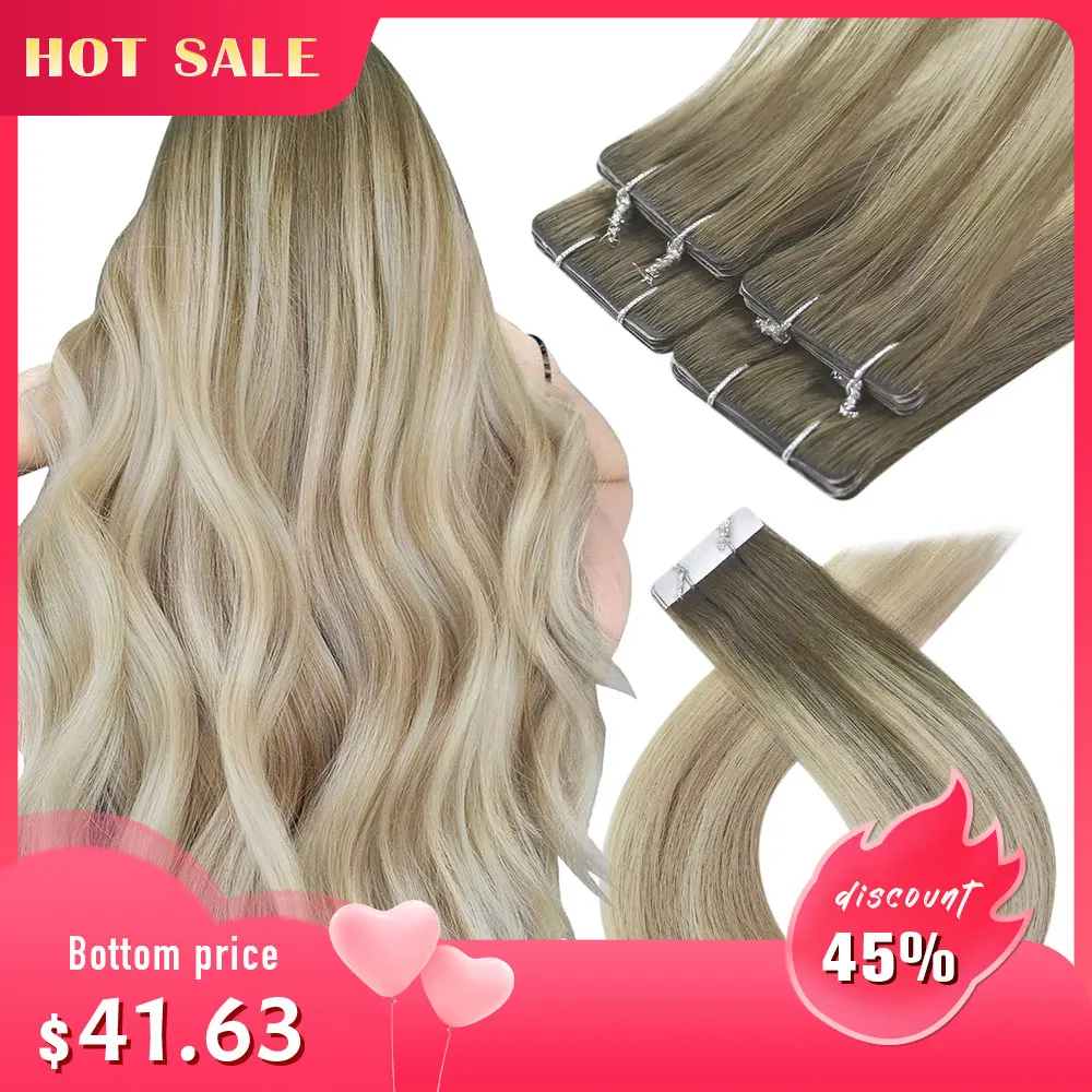 

[Hot Sale] VeSunny Injection Tape in Hair Extensions Invisible Tape Seamless Hand Tied Adhesives Pu Skin Weft