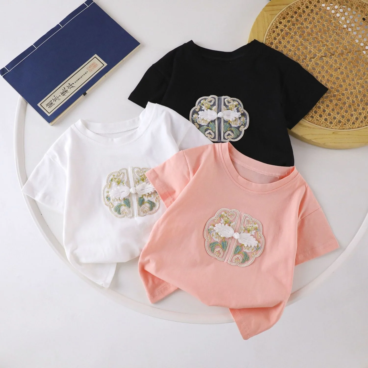 

18M-6T summer children kids girls fashion cute cotton short sleeve T shirt