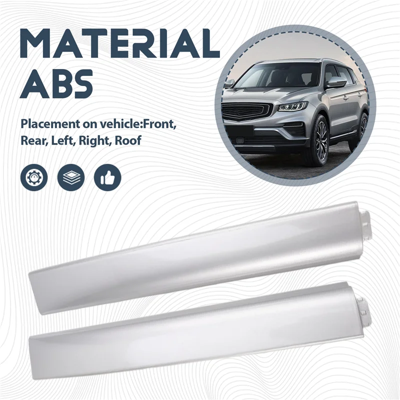 

4Pcs/Set Car Roof Rack Luggage Rack Bar Rail End Cover Shell Cap Trim For Geely Boyue SUV 2016-2021