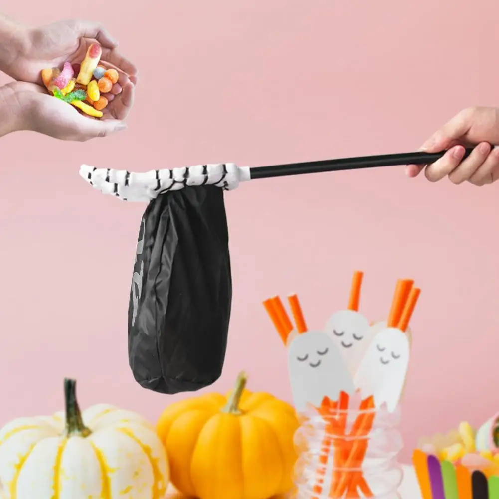 Novel Design Candy Bag Trick or Treat Bag Spooky Skeleton Hands Halloween Candy Bag Trick or Treat Snack for Kids for Kids