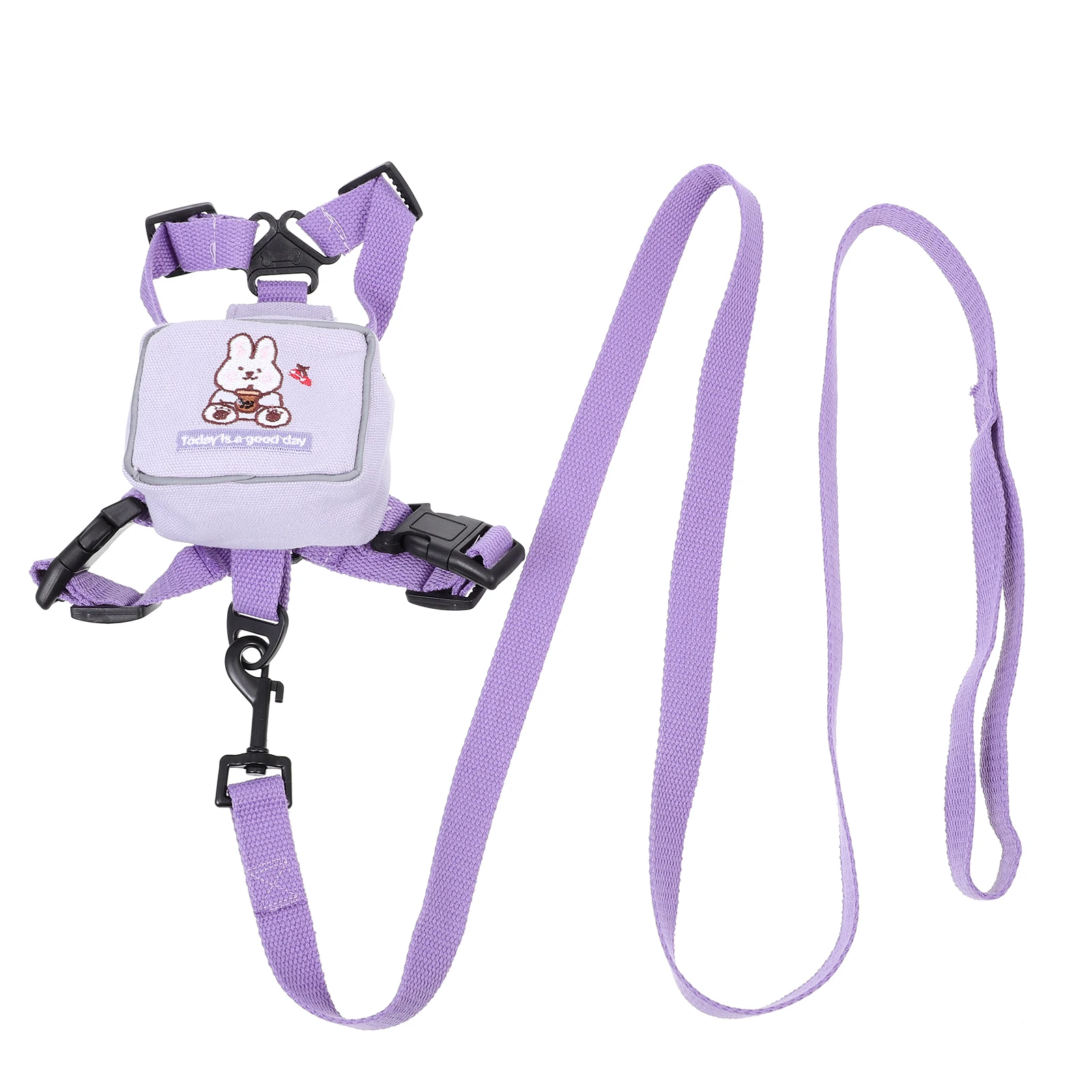 

Cat Leash Vest Harness and for Cats Belt Carrier Backpack Hiking Pet Polyester with