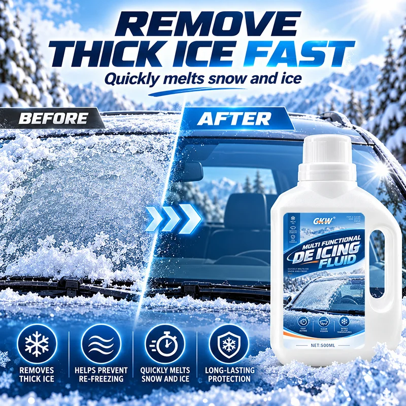 De-Icing Antifreeze Melt Snow Ice Thick Ice Prevent Refreeze Windshield Window Door Lock Mirror Clear Smooth Winter Long Lasting