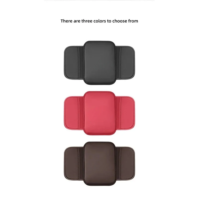 Car Armrest Protection Mat Leather Arm Rest Storage Pocket For VW GTI Polo Golf Passat Tiguan Arteon Touareg Taigo Caddy Jetta B - Image 2
