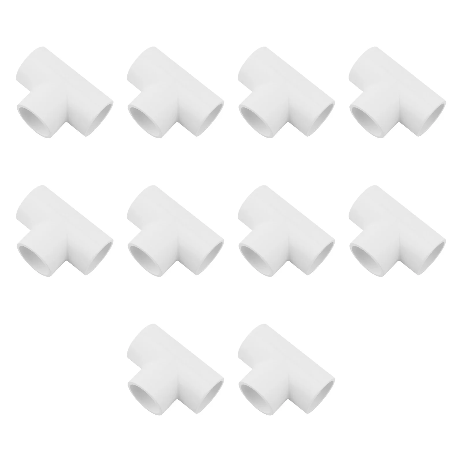 10 pcs 3-way 3/4 inch PVC Fittings for DIY Build Shelves Greenhouse Tent Furniture Garden Support Structures Pipe Conner Adapter