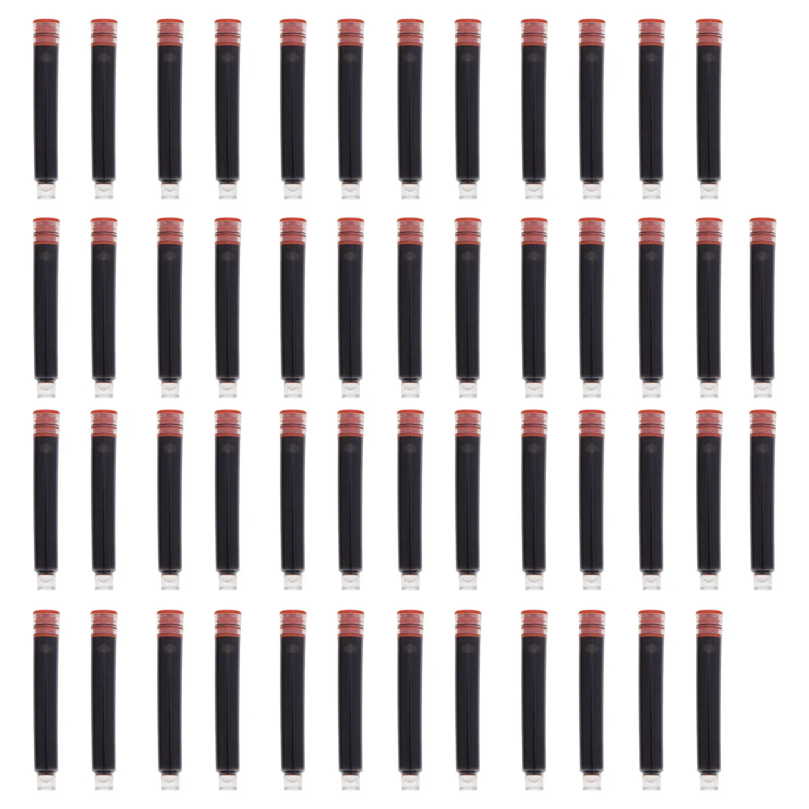 50Pcs Colorful Erasable Ink Refill Tool for Fountain Pens Simple Design Long-Lasting Convenience Ink Fill Assistant