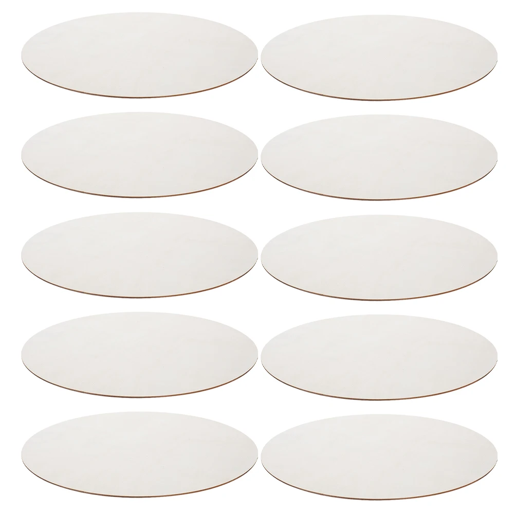 

10 шт. незавершенные круглые деревянные ломтики «сделай сам», гладкие прочные натуральные доски для изготовления домашнего декора, пустые круглые подставки, креативные