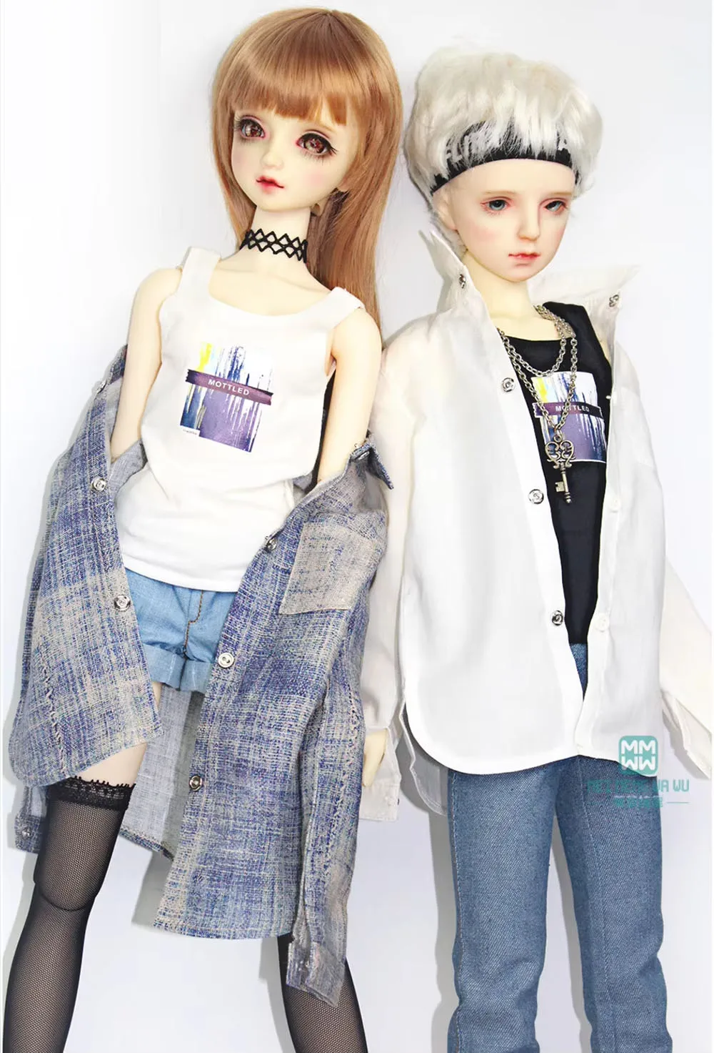 BJD doll Clothes Fits 58--60cm 1/3 Toys Spherical Joint doll Fashion Knitted Vest with Multiple Patterns Girl's Gift