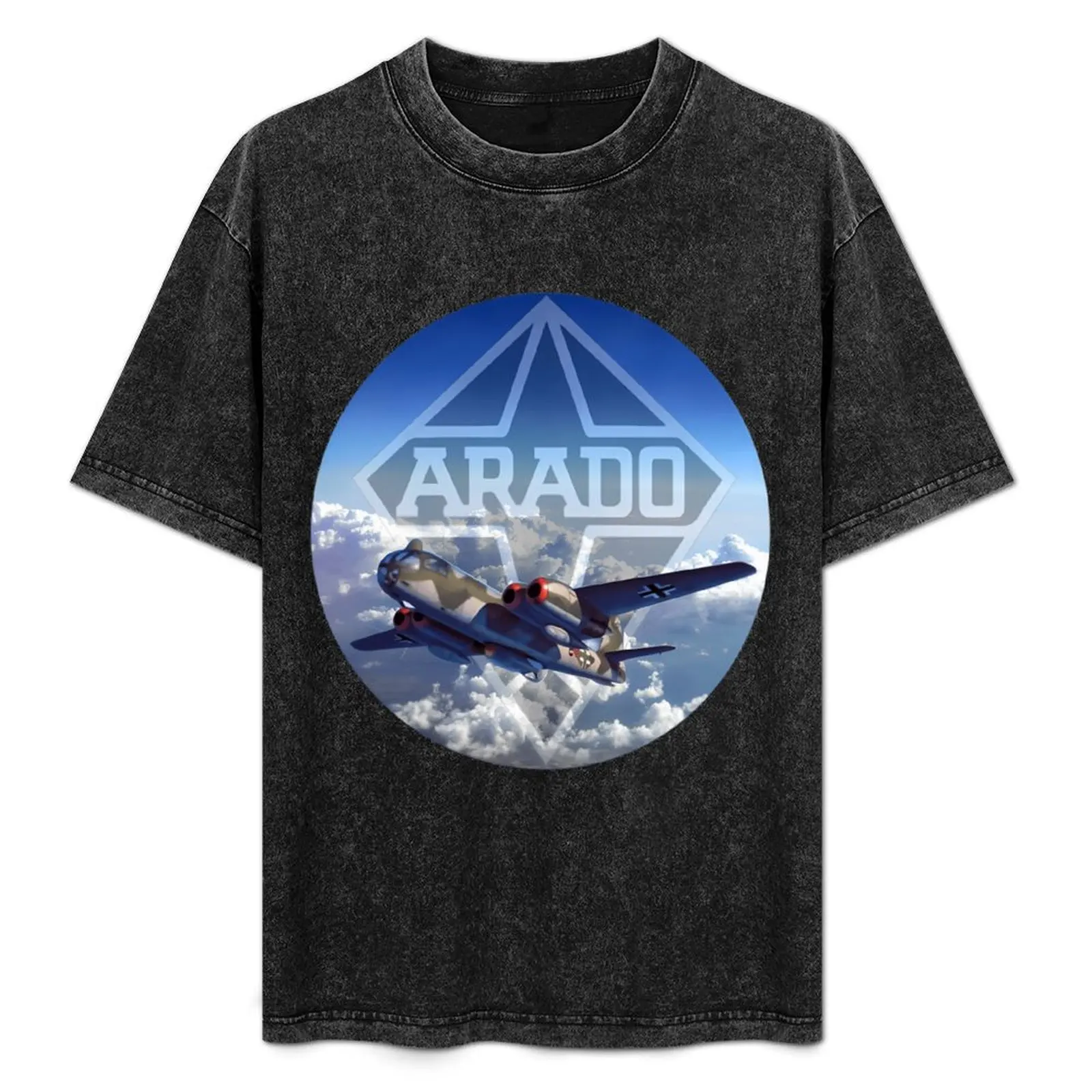 Camiseta Arado 234 com logotipo da empresa Arado, camiseta casual para férias de verão