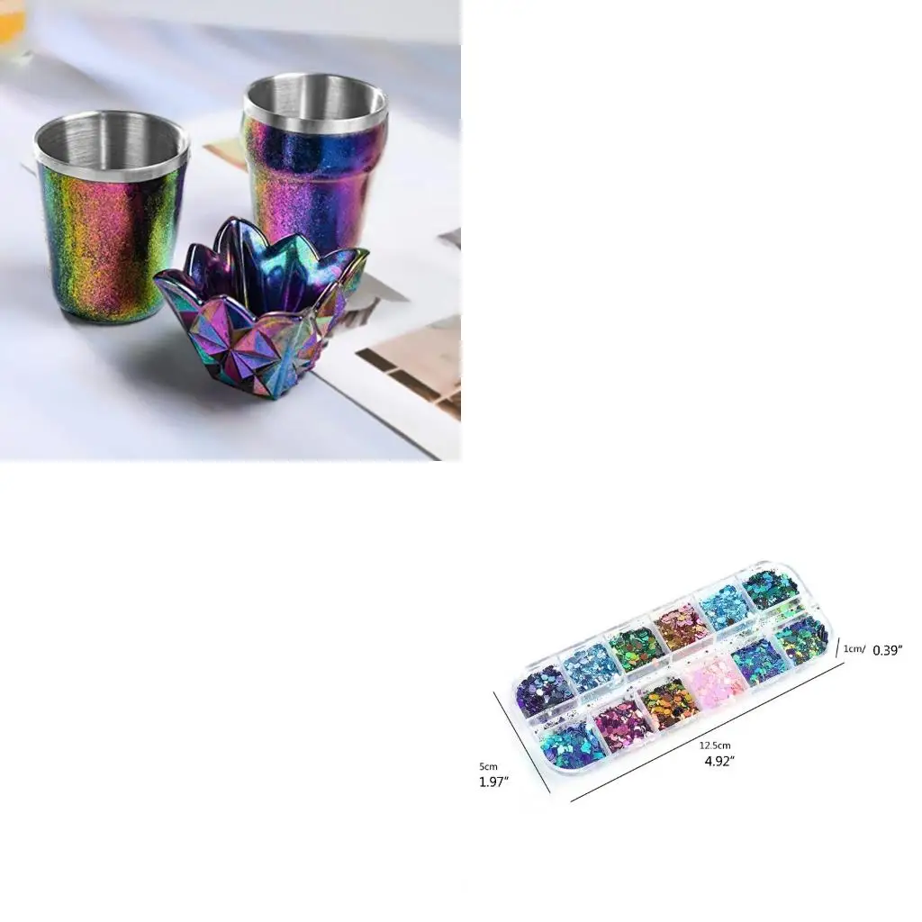 

Fashionable 12 Colors Chameleon-Flakes Glitter Colorful Sequins for DIY Craft Art Decoration