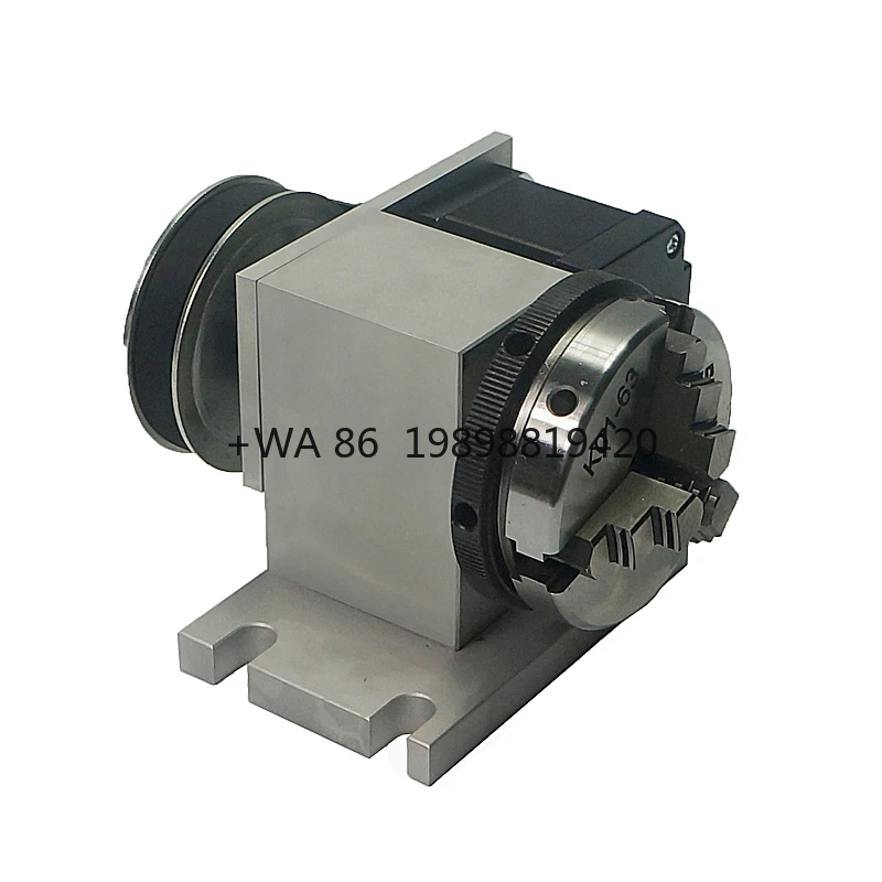 Tools Accessories 65mm 3 Jaw Chuck CNC Router Rotary Axis Suitable As Tailstock for CNC Lathe Machine