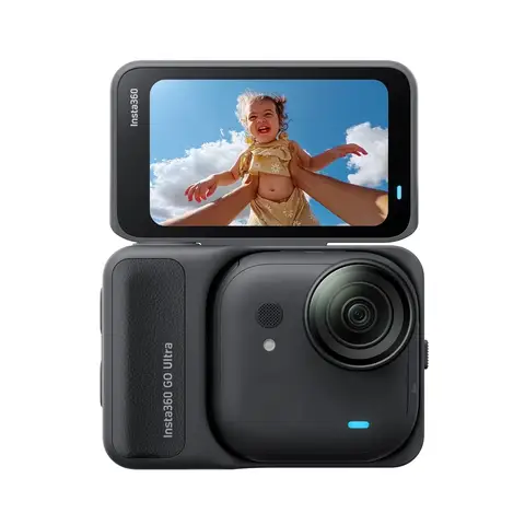 Original Insta360 GO Ultra Pocket Camera 4K Action Camera Diving Vlog Cycling Running Family Camera Blac White Family Bundle