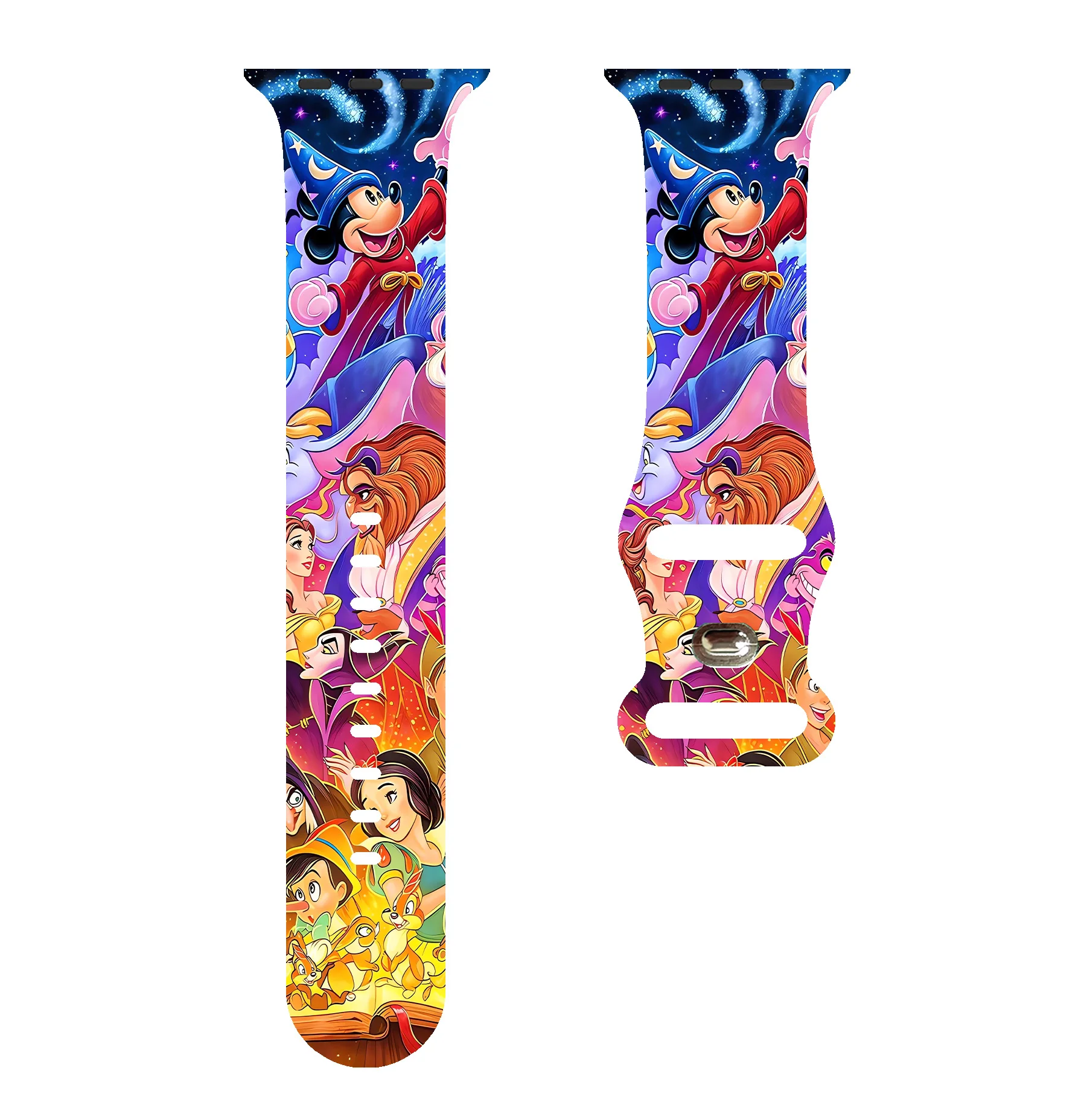 

Colorful Disney 17 Strap for Apple Watch 46mm 44mm 42mm 41mm Silicone Band Replaceable Watchband for iWatch 11 10 9 8 SE