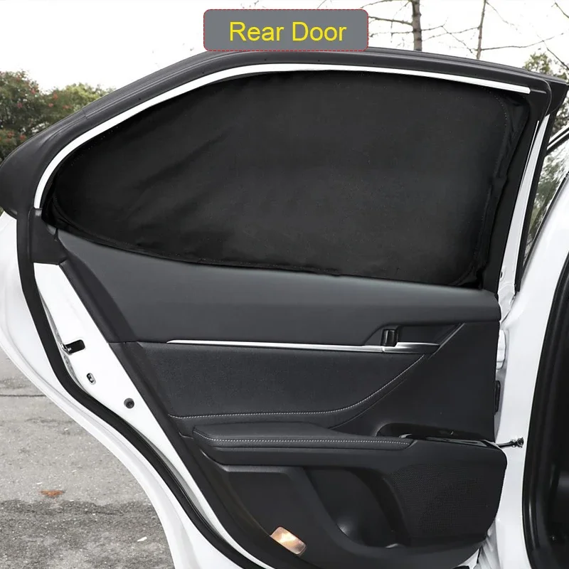 For Toyora Camry XV70 XV80 Auto Black Window Privacy Sunshade 2018-Present Anti-UV Heat Insulation Protect Cover Accessories