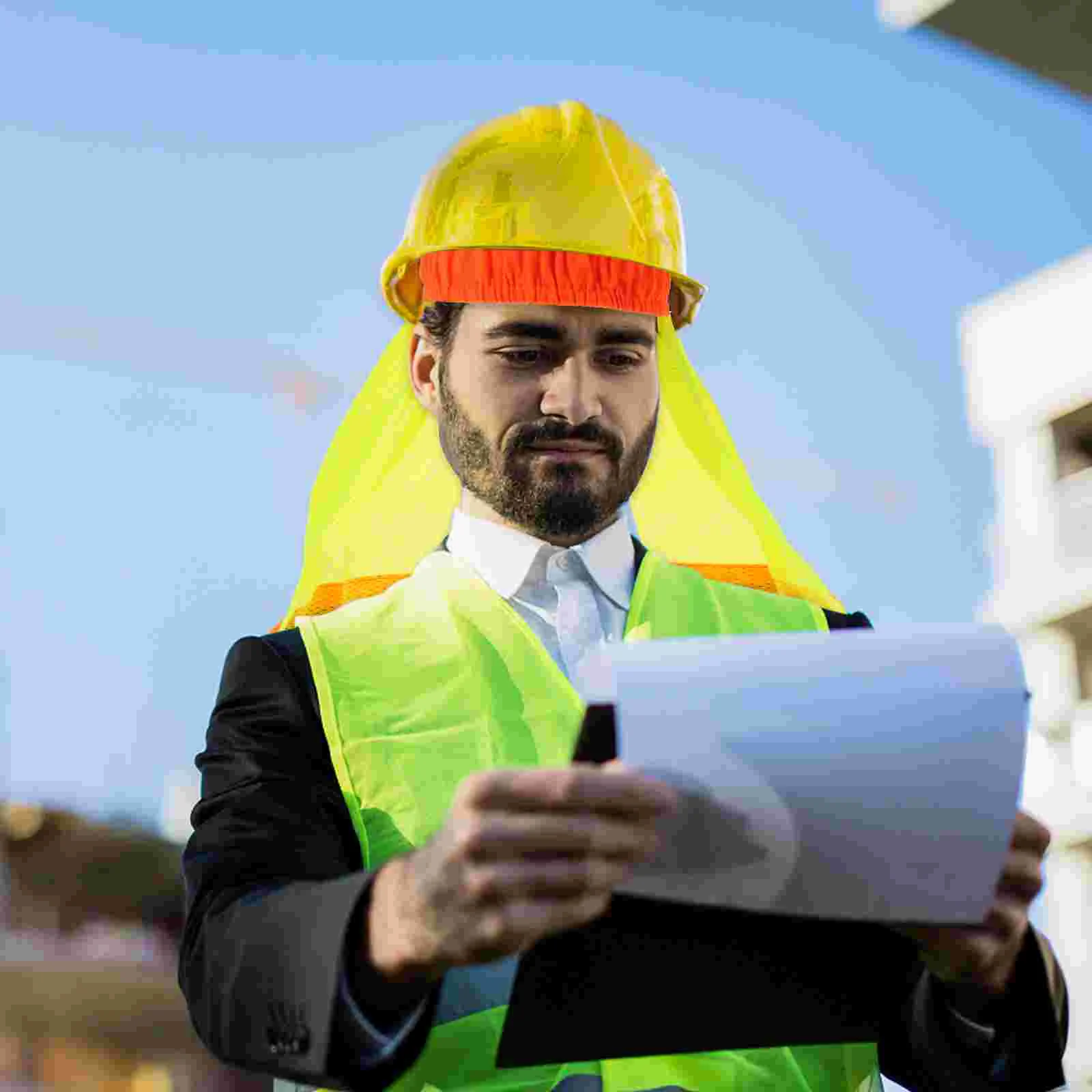 4 Pcs Sunshade Cloth Reflective Accessories High Visibility Mesh Full Brim Shield