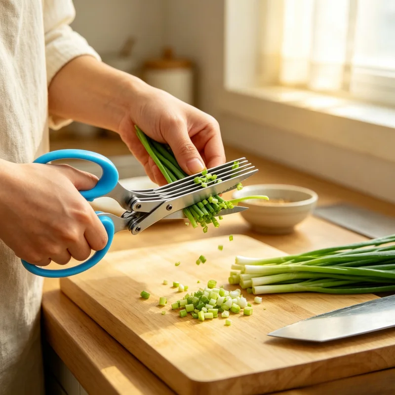 

Multi-functional 3/5 Layer Stainless Steel Kitchen Scissors for Pepper Scallion Laver Shredded Chopped Cutter Cooking Tool