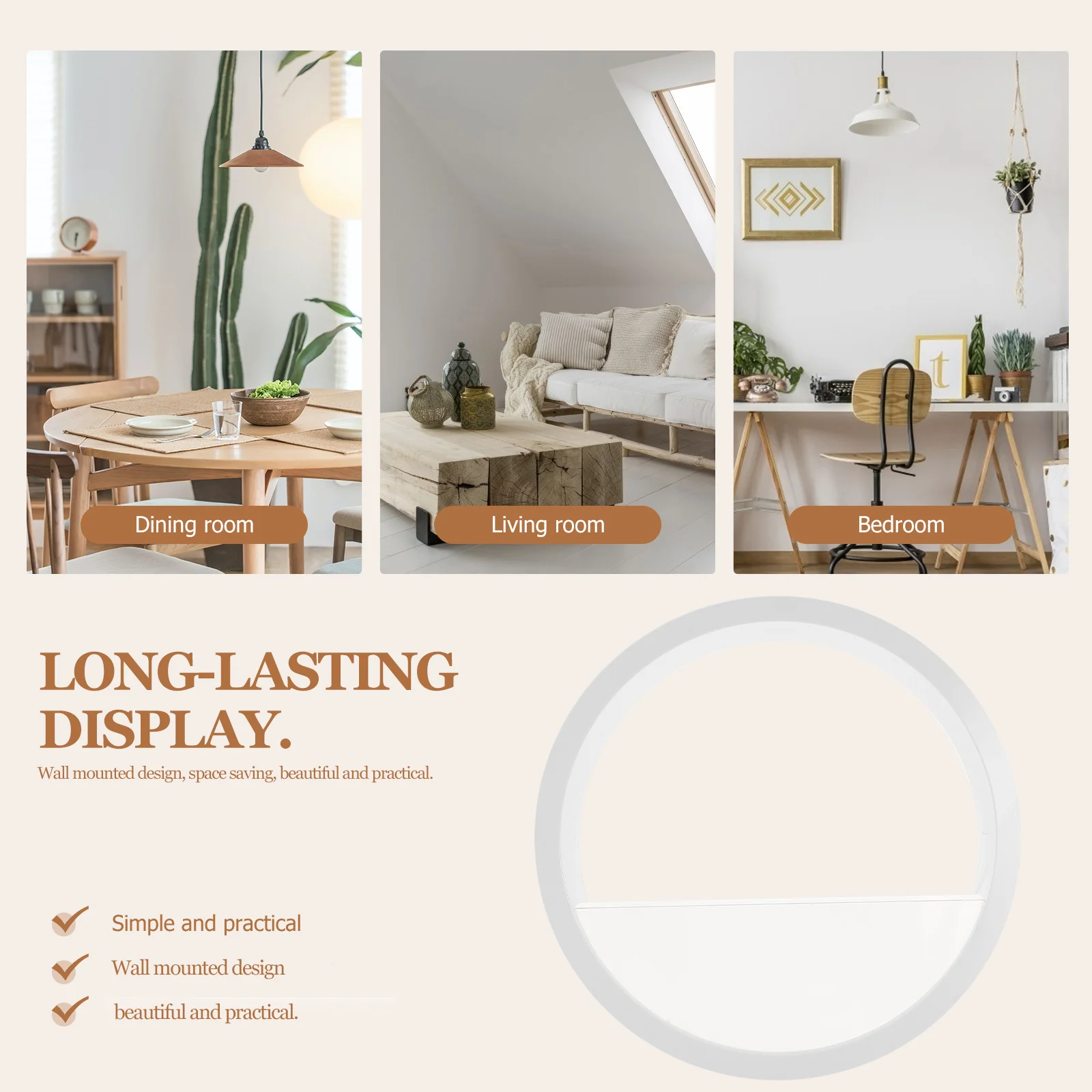 

Wall Mounted Hydroponic Planter Clear Round Succulent Vase For Indoor Plants Living Room Balcony Decor Hanging Plant Container