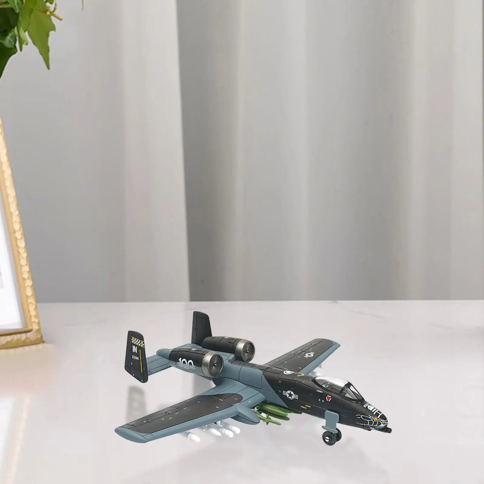 Klocki konstrukcyjne do montażu modelu samolotu w skali 1:72 do biura, sypialni, salonu