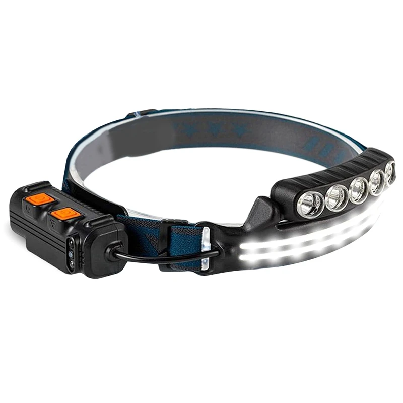 

1Set High Lumen Super Bright Head Light Lamp With Motion Sensor & Red Light 3+3 Modes Waterproof ABS+PC For Adults