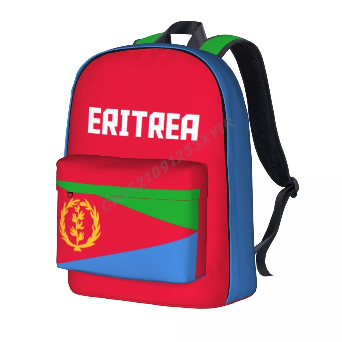 Unisex Backpack Eritrea Flag Eritrean Stitch Schoolbag Messenger Bag Case Laptop Travel Bag Mochila Gift