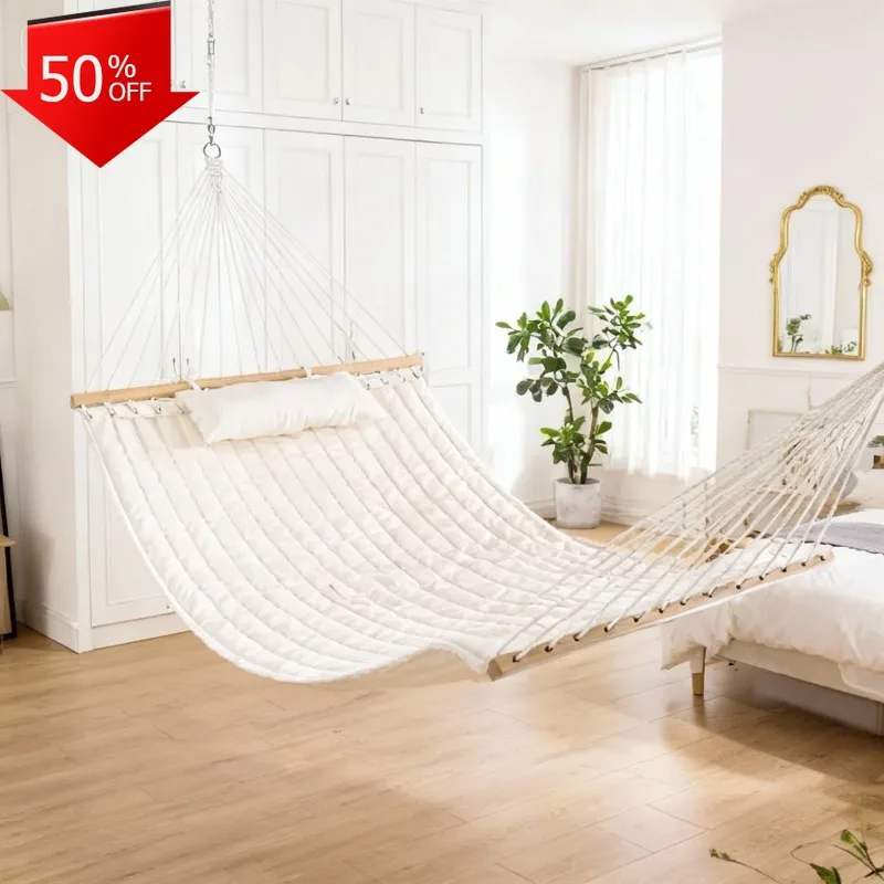 

Hanging Hammock Outdoor Rede Camping Hammocks Camping Tent Travel Patio Furniture Hammock Garden Sleeping hamaca Adult Swing