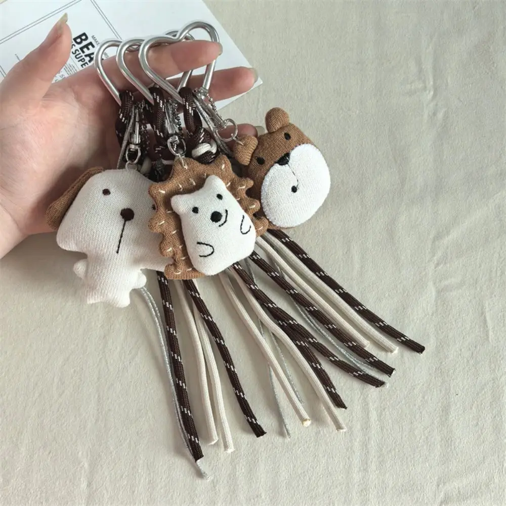 

PP Cotton Puppy Bag Pendant Soft Fluffy Little Animals Doll Pendant Cartoon Comfortable Plush Doll Keychain Birthday Parties
